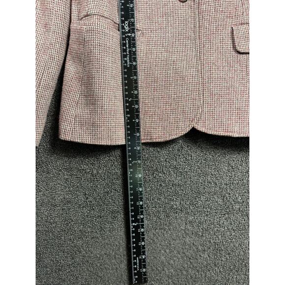 Collectables Blazer Womens 12 Gray Tweed Wool Blend Velvet Collar Made Japan - Picture 6 of 7